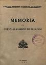 Memoria 1949-1950 [Academic document]