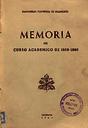 Memoria 1959-1960 [Documento académico]