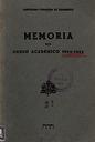Memoria 1964-1965 [Academic document]