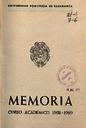 Memoria 1968-1969 [Academic document]