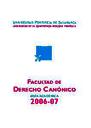 Guía Facultad de Derecho Canónico 2006-2007 [Academic document]