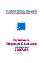 Guía Facultad de Derecho Canónico 2007-2008 [Academic document]