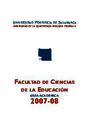 Guía Facultad de Eduación 2007-2008 [Academic document]