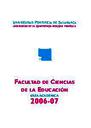 Guía Facultad de Educación 2006-2007 [Academic document]