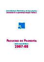 Guía Facultad de Filosofía 2007-2008 [Academic document]