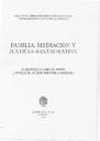 Familia mediación y justicia restaurativa [Libro]