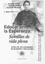 Presentación del XIV Encuentro de Filosofía y Educación, ISFSJB, Burgos 2010, pp. 13-15 [Libro]