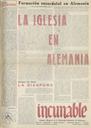 Incunable : revista de la residencia universitaria Jaime Balmes de Salamanca. 1/10/1951 [Issue]