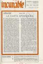 Incunable : revista de la residencia universitaria Jaime Balmes de Salamanca. 1/7/1971 [Issue]