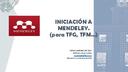 Iniciación a Mendeley para TFG, TFM... [Book]