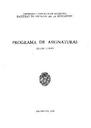 Programa de asingnaturas quinto curso_1989 [Libro]