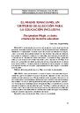 Papeles Salmantinos de Educación. 2021, #25. Pages 9-37. El Magis Ignaciano, un criterio de elección para la educación inclusiva [Article]